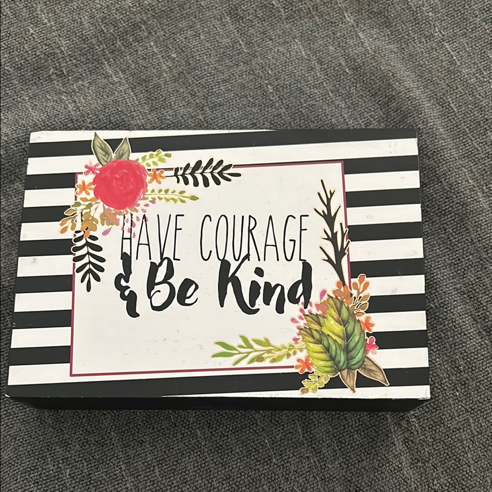 Kirklands Matte Black Storage Box